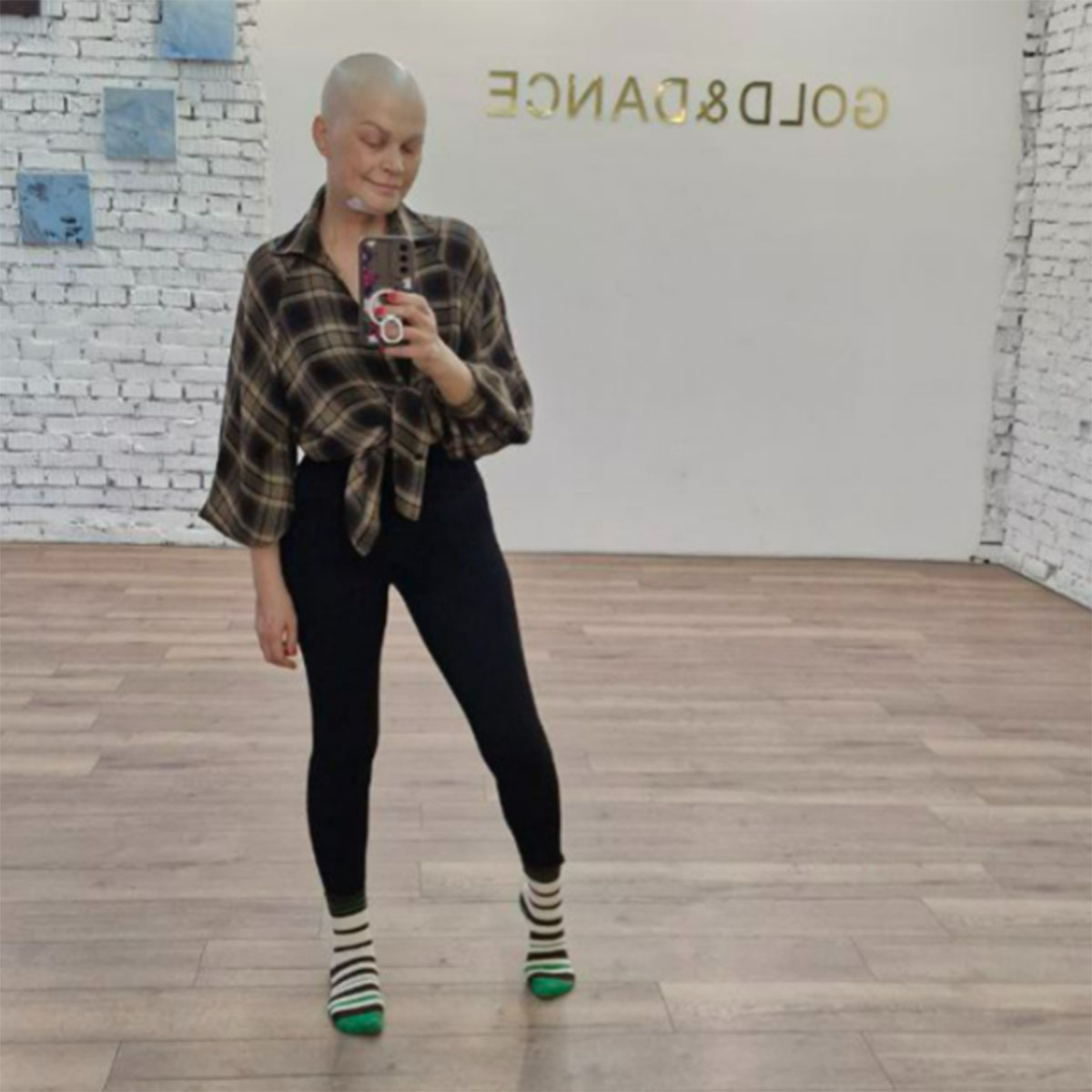 Сабина Пантус на репетиции в танцевальном зале. Фото: соцсети Сабины Пантус