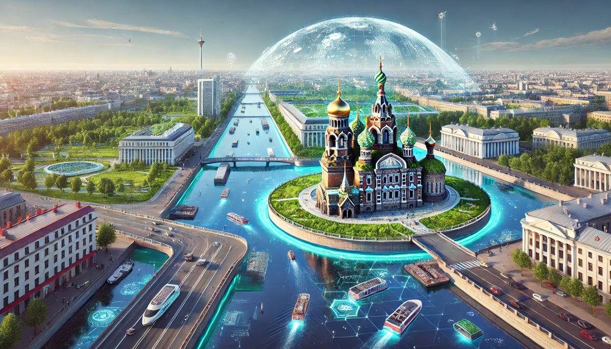 Санкт-Петербург 2074 глазами ИИ