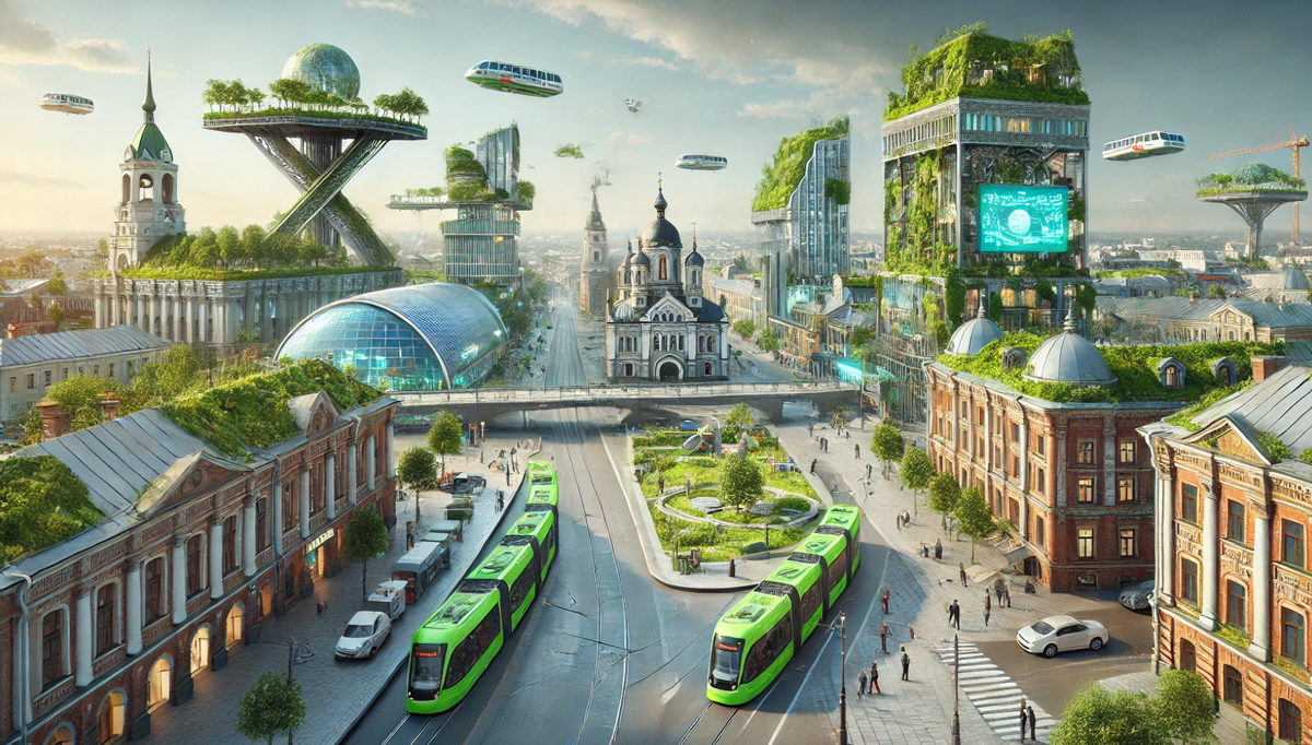 Нижний Новгород в 2074 году глазами ИИ