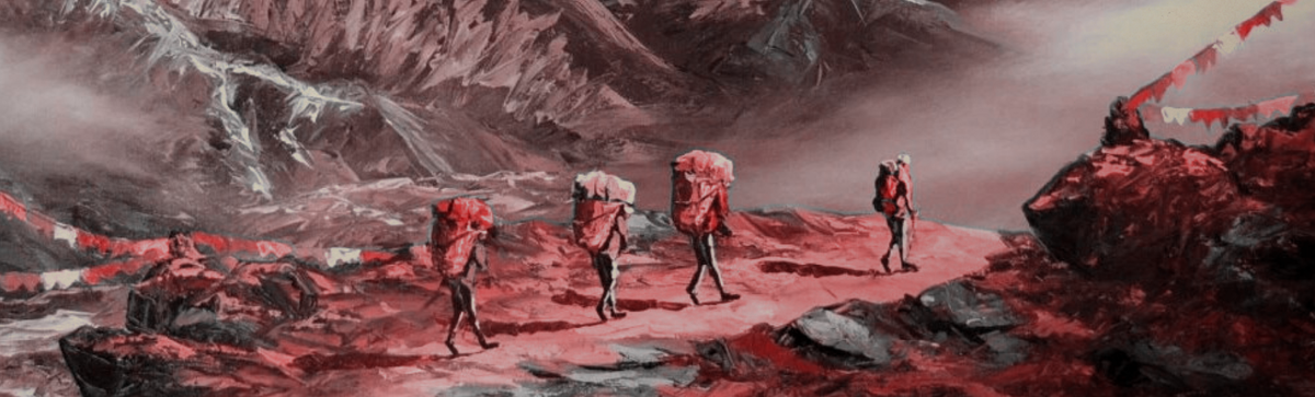 Для восхождения на вершину, часть груза нужно делегировать