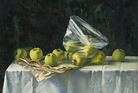 Базанова. Конец зимы 2012. Яблоки. 