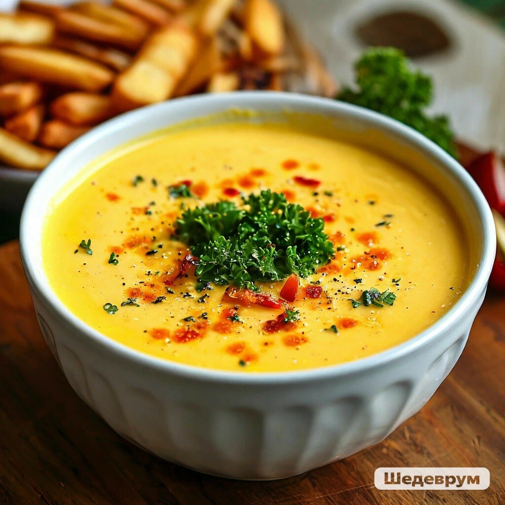 Сырный суп.