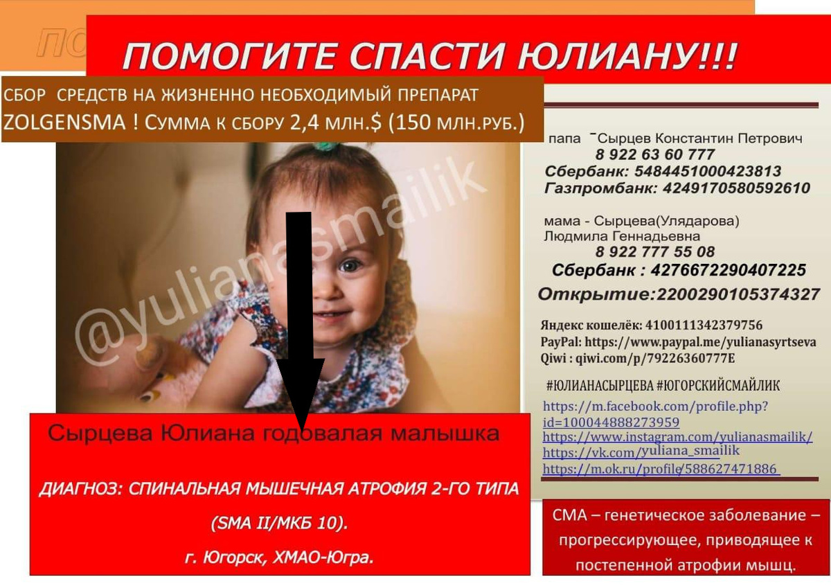    Надежда на спасение: как беларусы собирают $3 миллиона для укола жизни