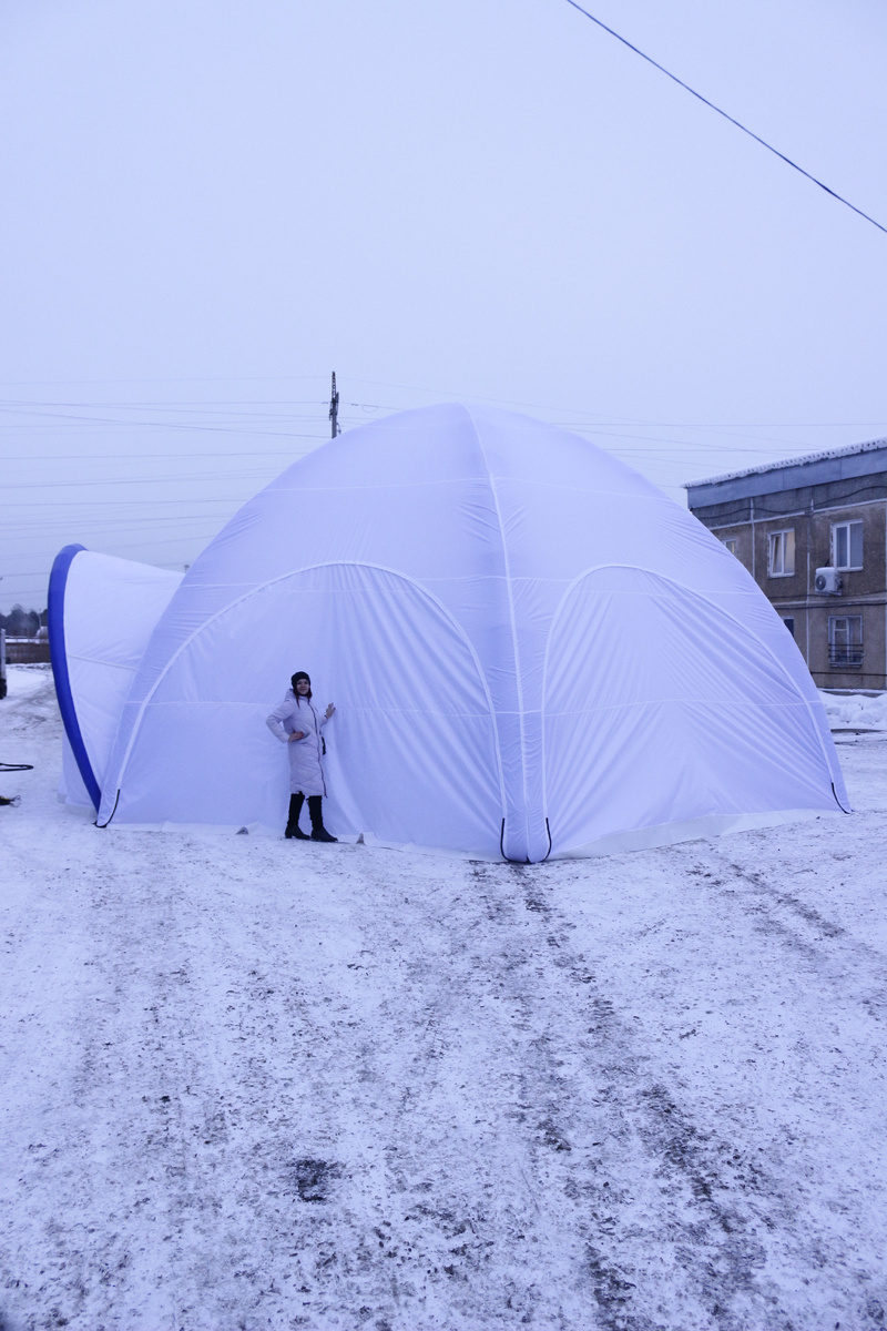 Надувная палатка от компании КвадроШоу