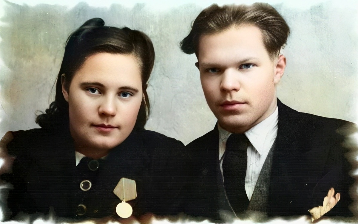 Екатерина Могилкина и Вячеслав Шиллер, 1946 год