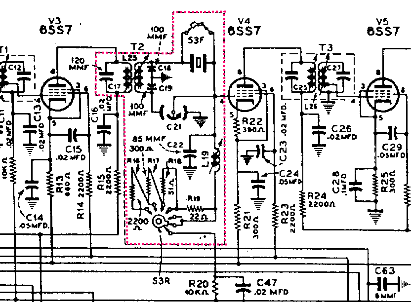 Рис. 2. Из инструкции по эксплуатации Hammarlund HQ-129X .