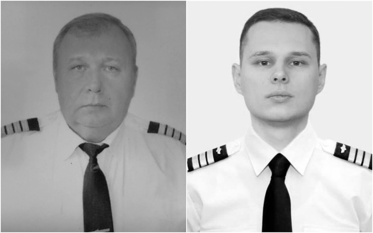 Капитан Игорь Кшнякин и второй пилот Александр Кальянинов. Фото: коллаж 78.