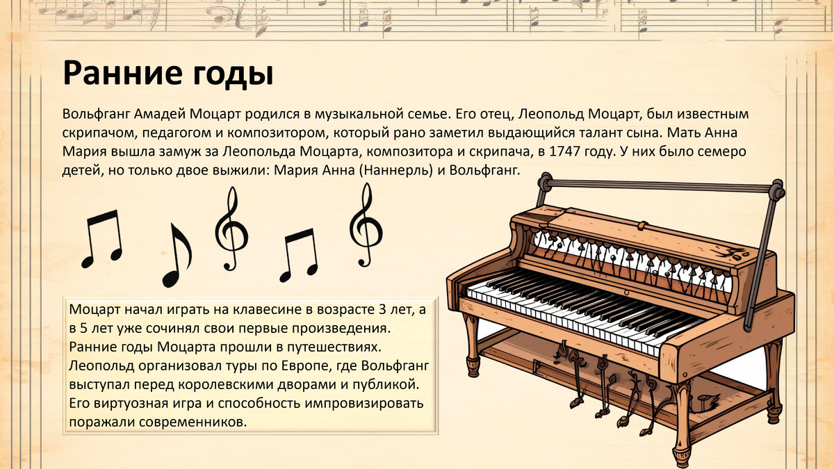 Ранние годы Моцарта