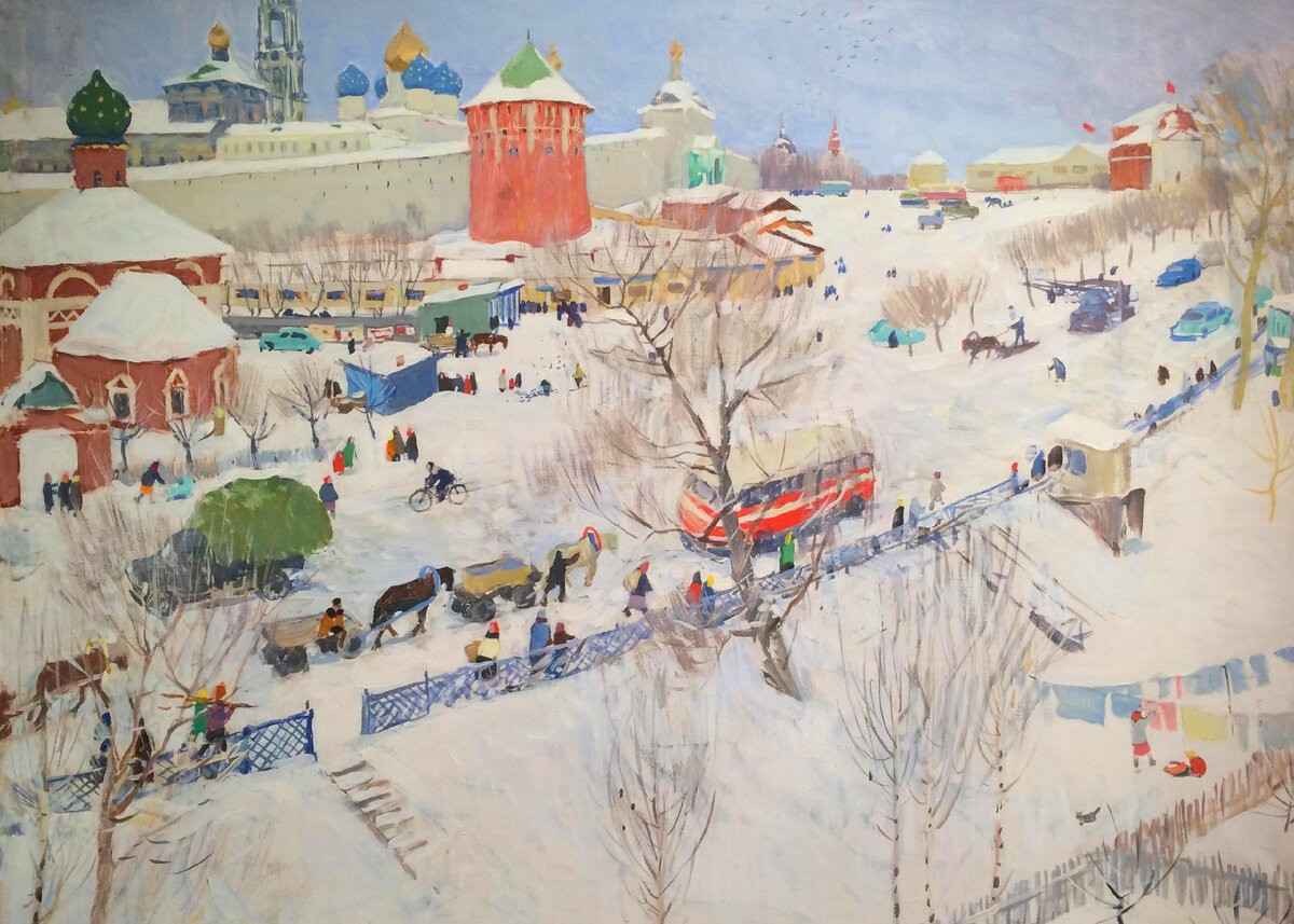 Эдвард Яковлевич Выржиковский. Зима в Загорске
