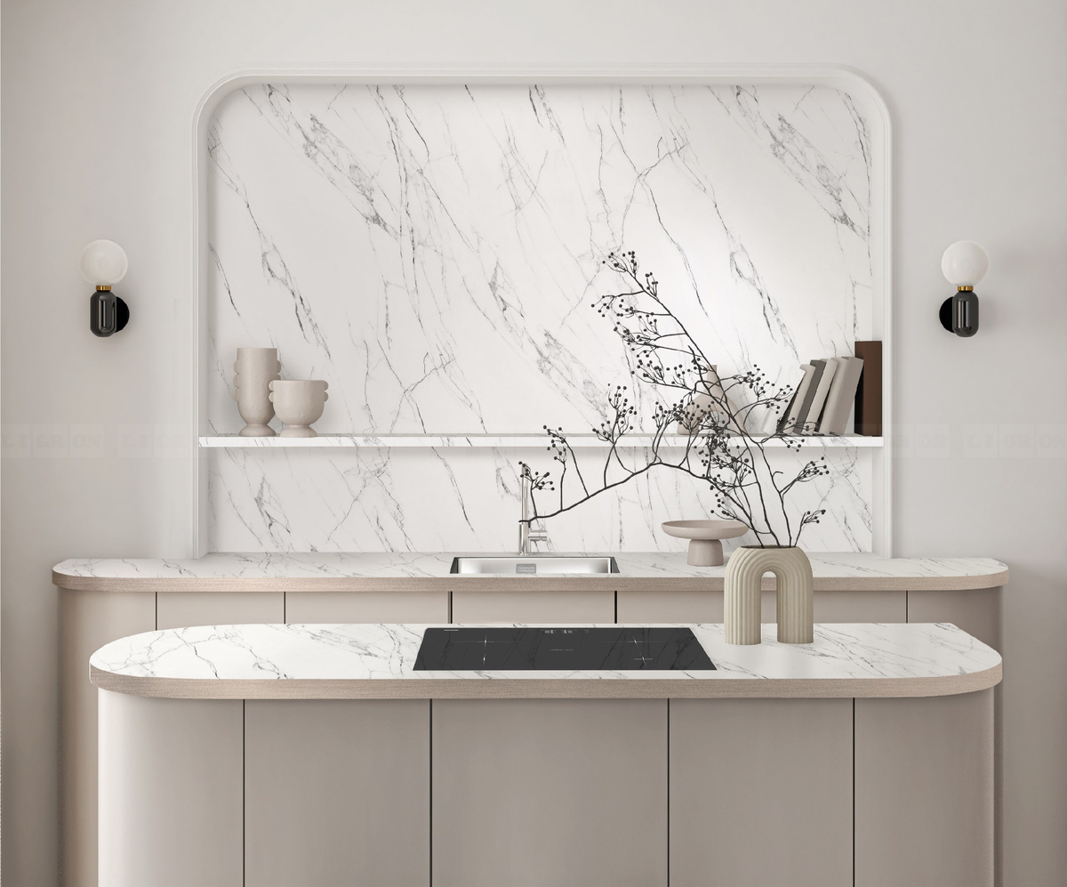 Столешница и остров из ламината в декоре 2584 Теренци