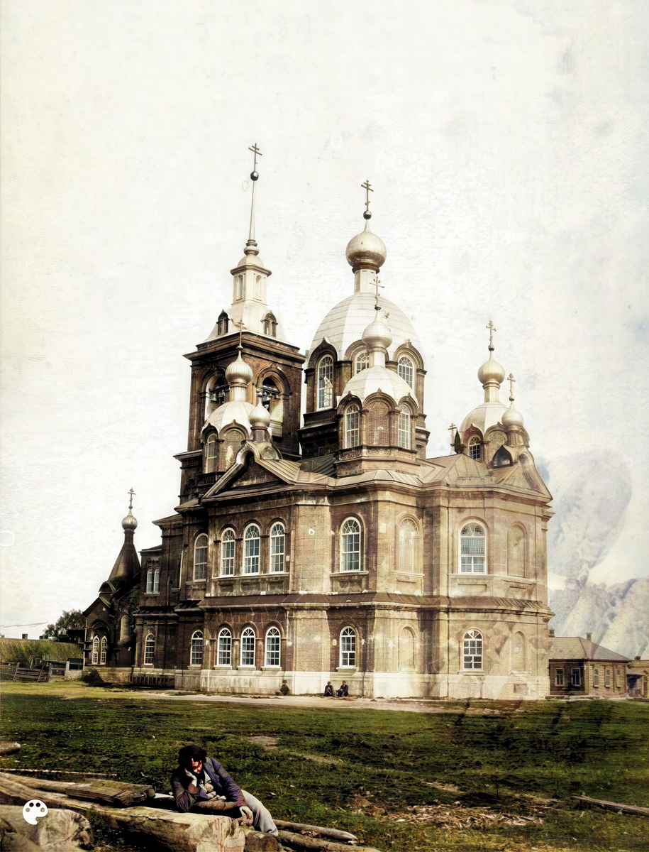 1869 - Рыбинск - Церковь Покрова Пресвятой Богородицы за рекой Черемухой