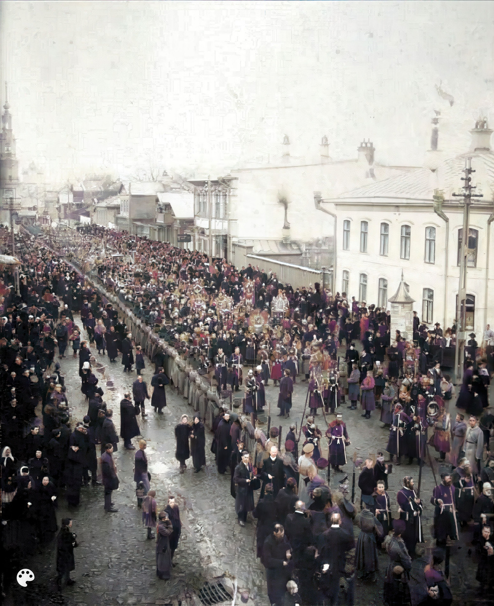 1912 - Рыбинск - Перенесение плащаницы перед Пасхой