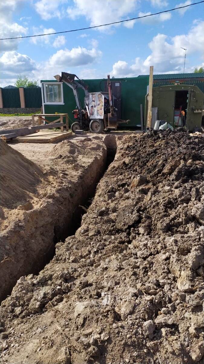 Укладка труб водоснабжения и водоотведения