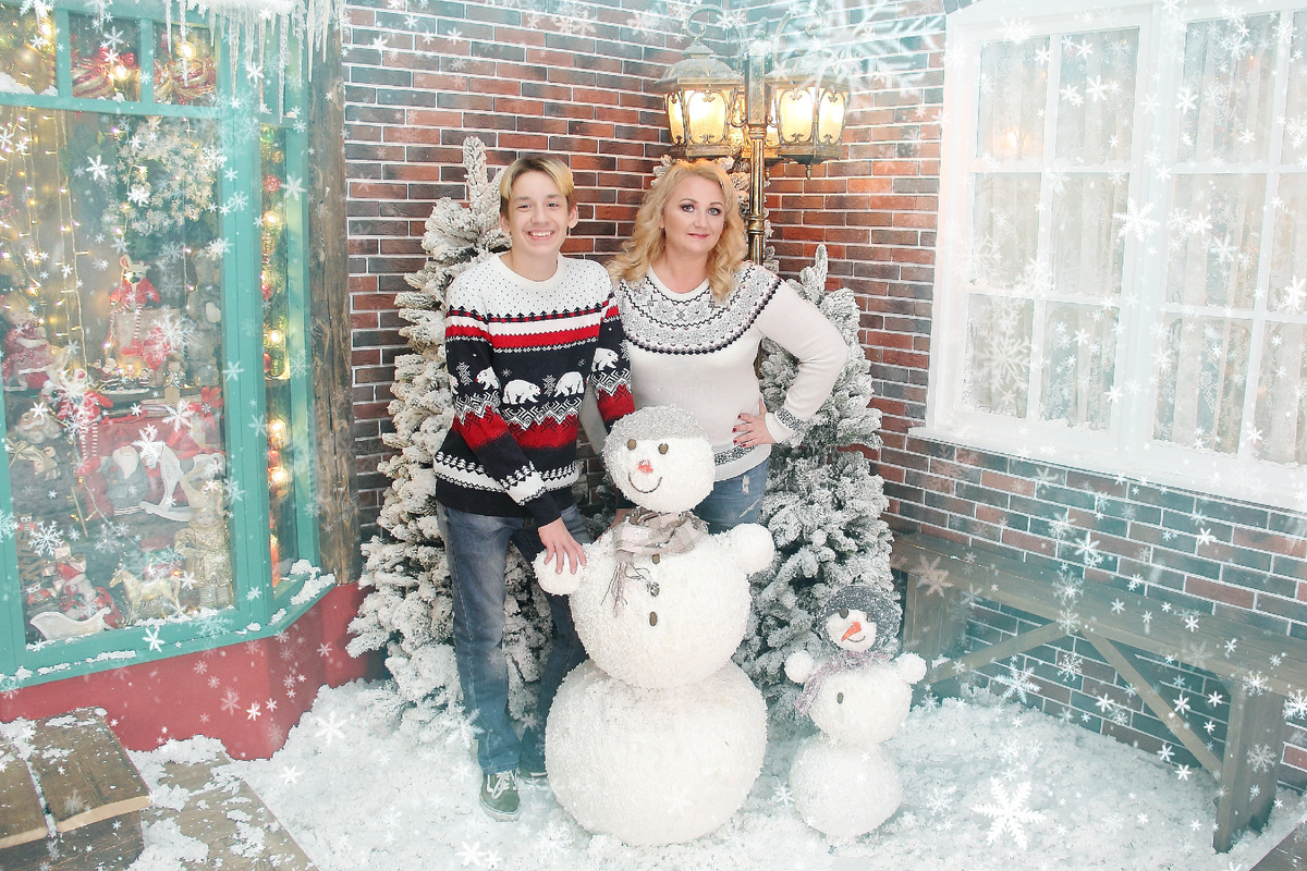 Фотосессия в студии несколько лет назад