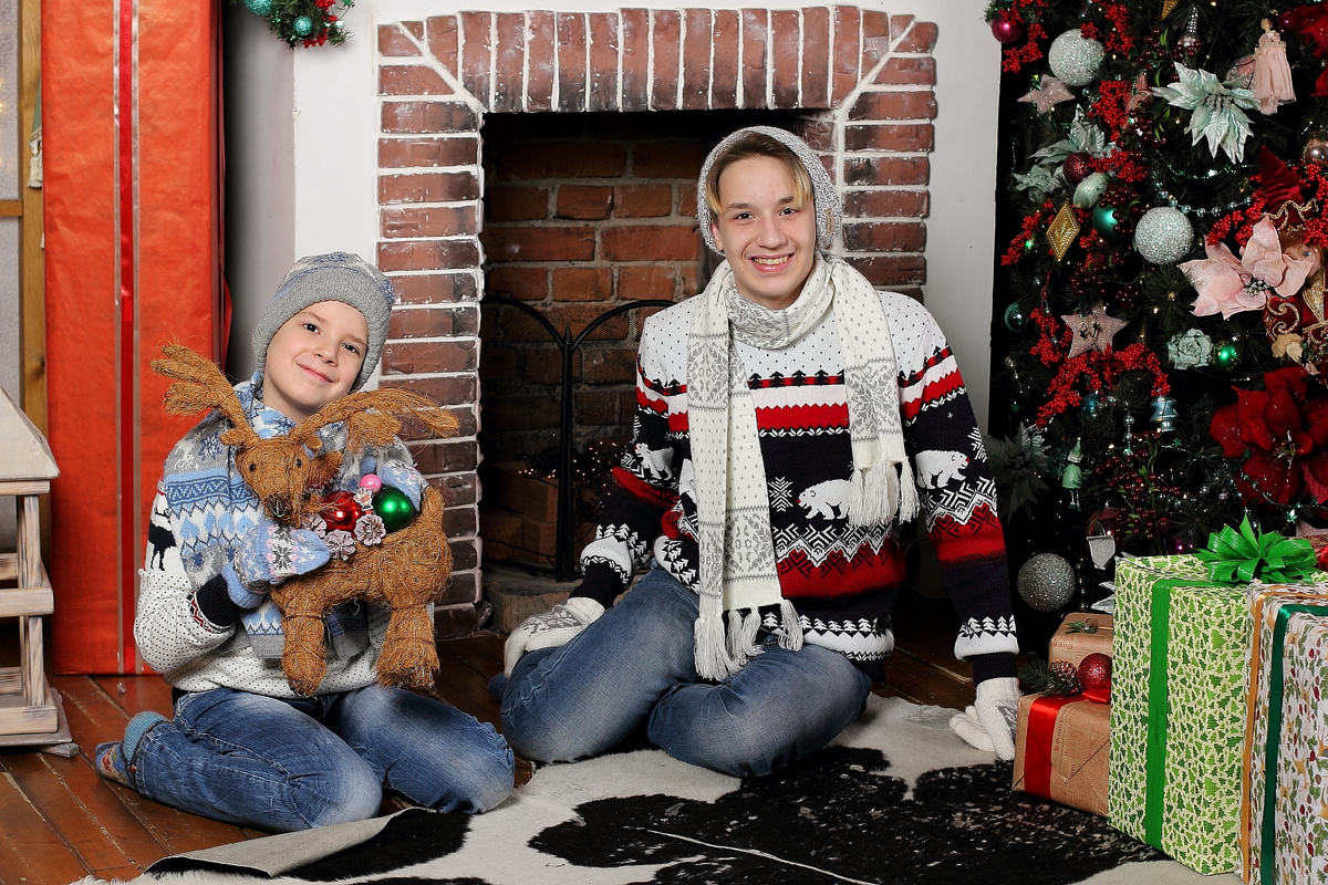 Фотосессия в студии несколько лет назад