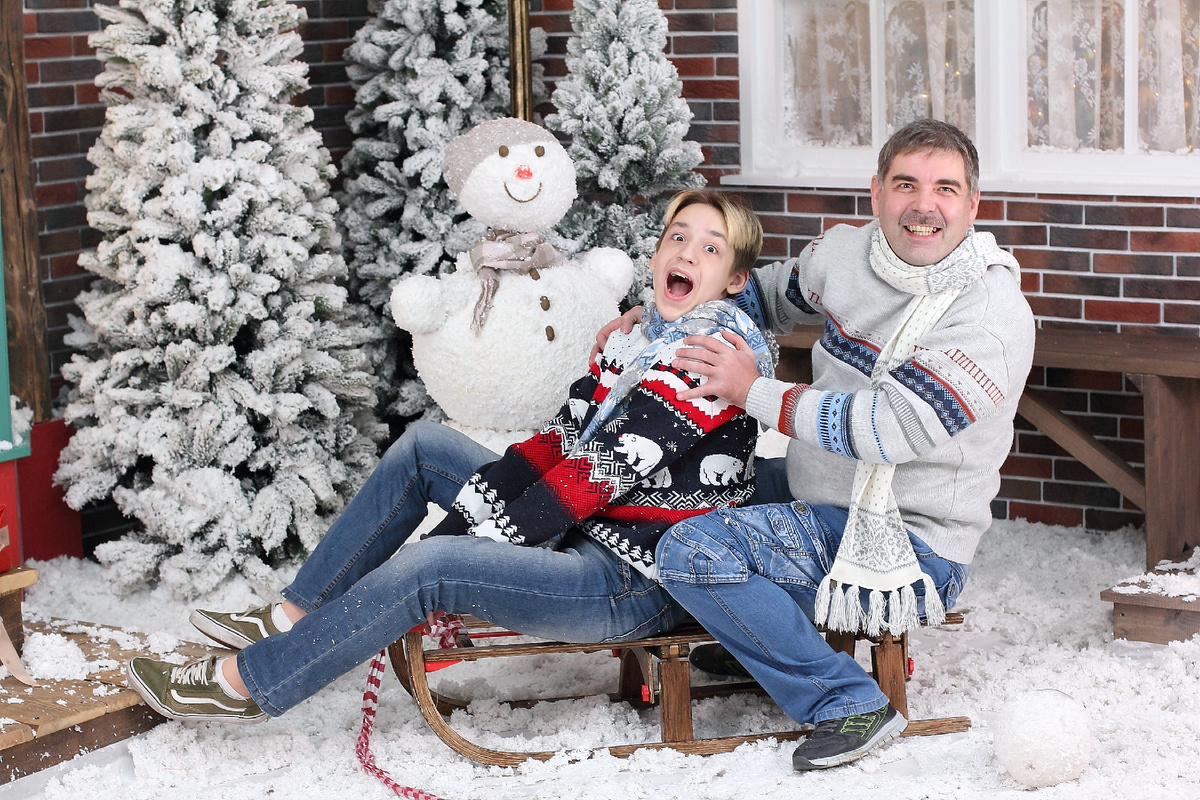 Фотосессия в студии несколько лет назад