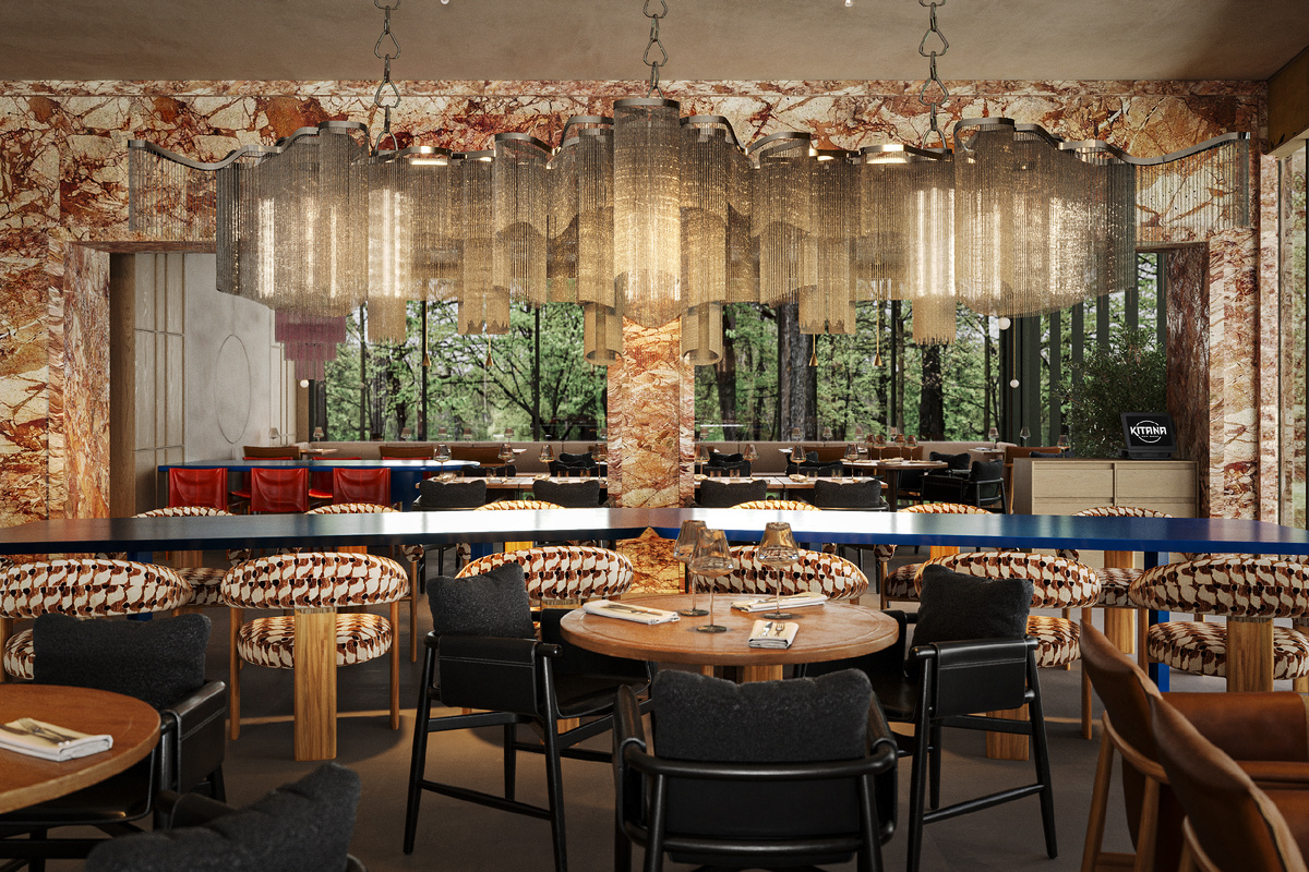 Визуализация ресторана, дизайн finoarte