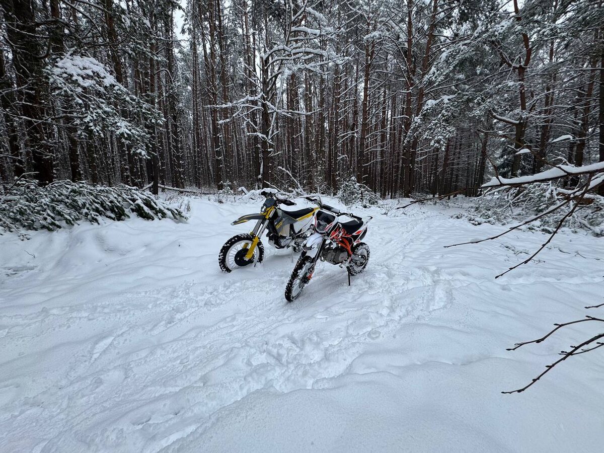 gr7 и kauo tt 125 зимний пробег