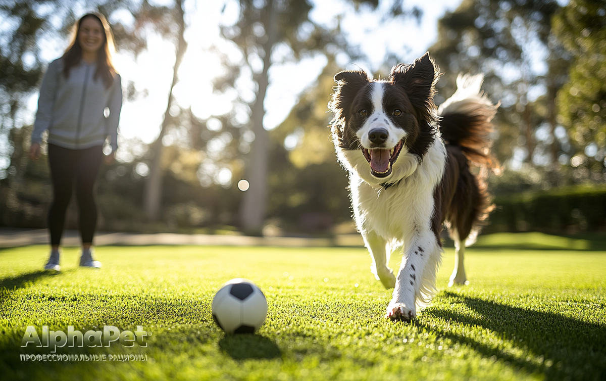 Собаки, как и маленькие дети, обожают активно двигаться / Изображение: AlphaPet