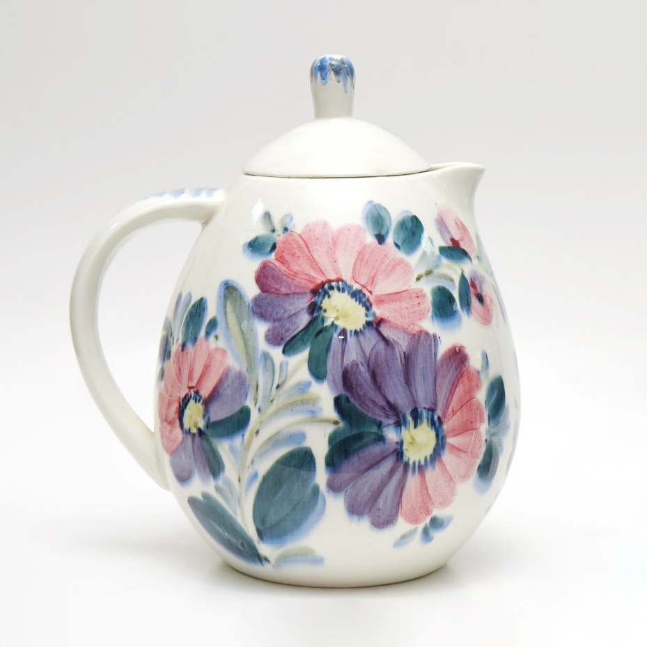 Кувшин из набора для кваса «Розы». 1964 год, ЗиК. Автор Николай Сергеевич Гаврилов