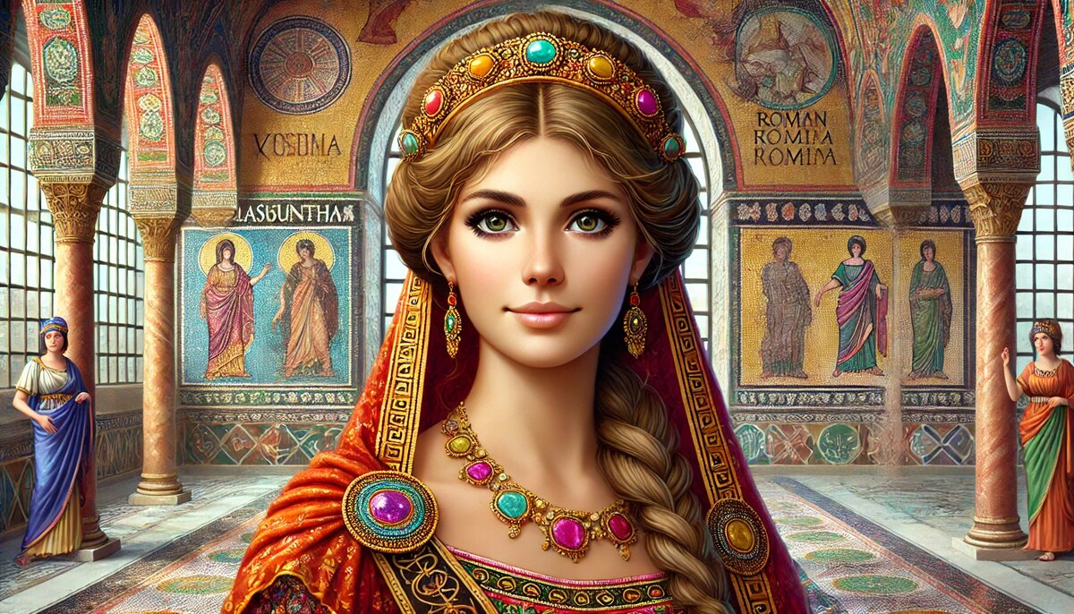 Амаласунта. Арт. Фэнтези. Настасья совместно с ИИ.