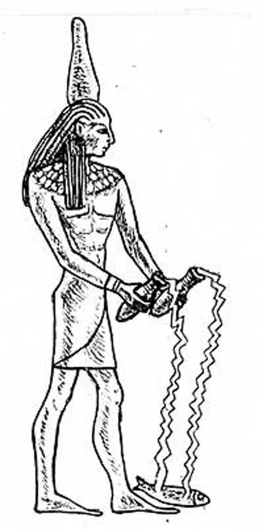 Представление древних Египтян Водолея.