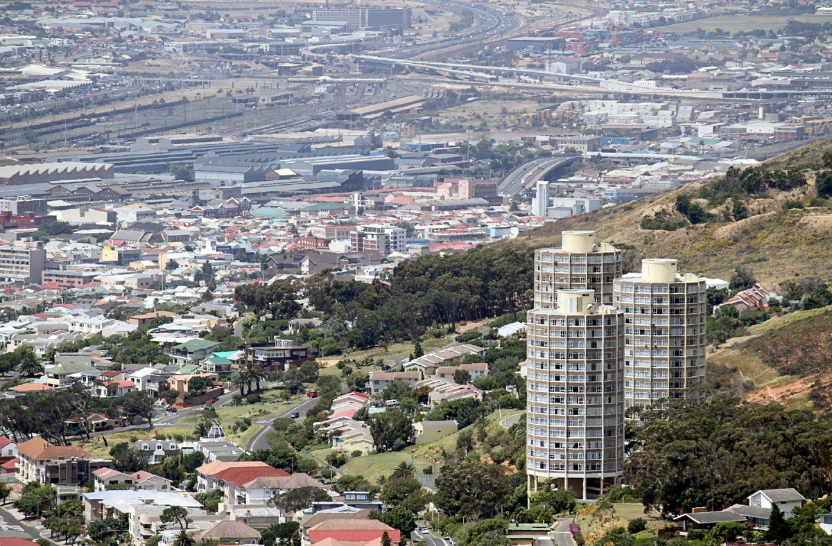 Башни Диса и вид на центр Кейптауна