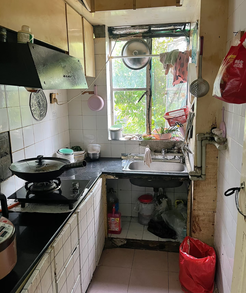 Кухня в квартире в центре Шанхая