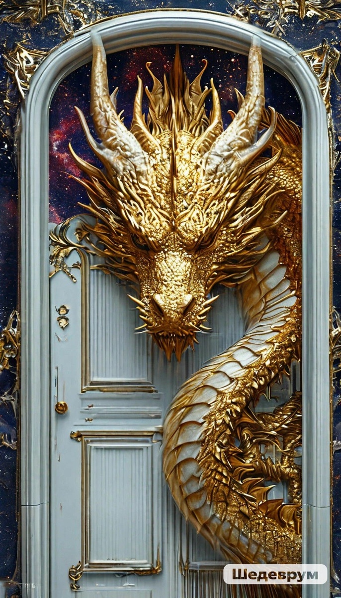 Изображение сгенерировано в нейросети Шедеврум на канале Попутный ветер - дракон Злата