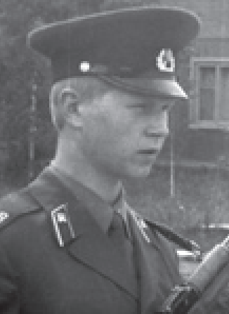 Принятие Военной присяги рядовым ПВ КГБ СССР В. Палаумовым. СССР, 1985 год