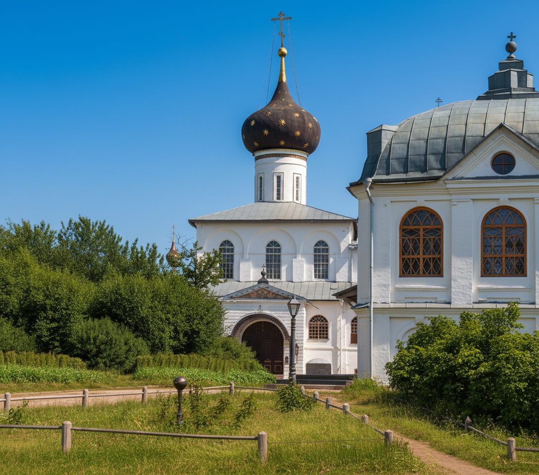 Ярославль в 1880-1915 годы - Вход в собор. Внутри Спасо-Преображенского монастыря