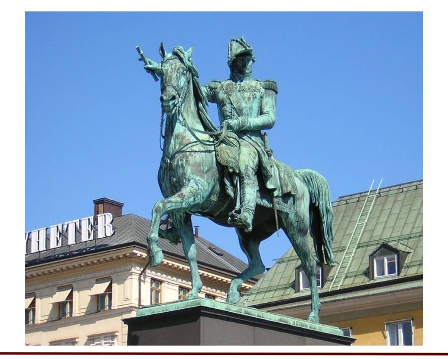 Памятник шведскому королю Карлу-Юхану XIV (он же – французский маршал Бернадот)