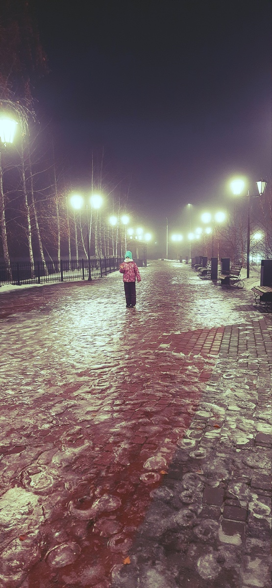 На выходных на прогулке