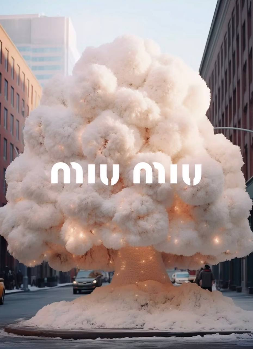 Ёлка MIU MIU - создано ИИ