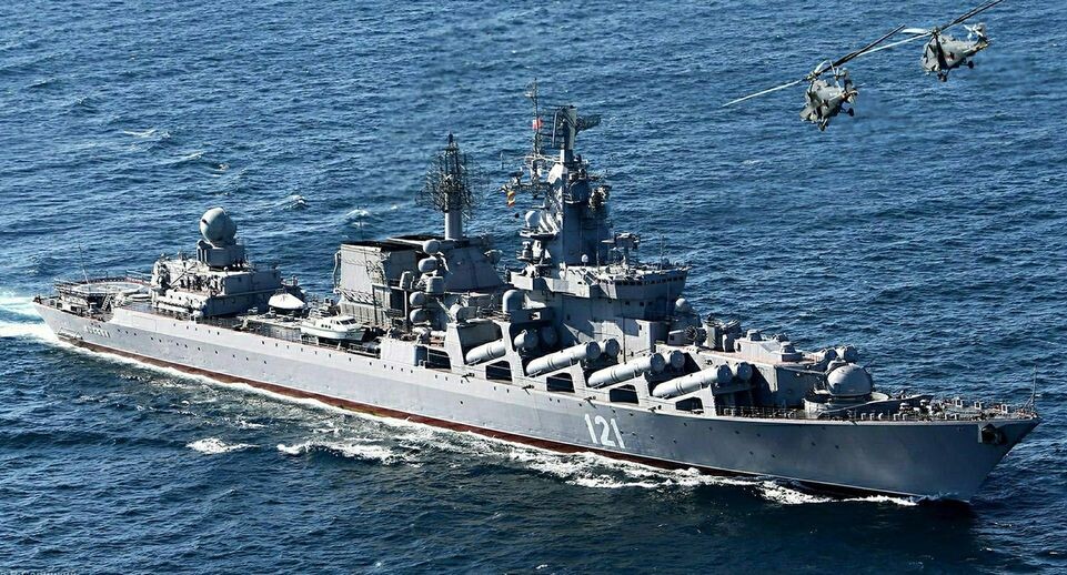    российский ракетный крейсер «Москва» / MOD Russia / Global Look Press