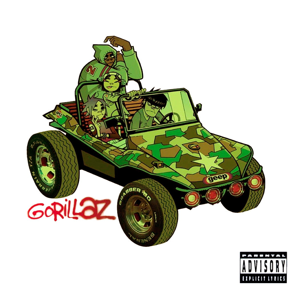 Обложка дебютного альбома “Gorillaz”