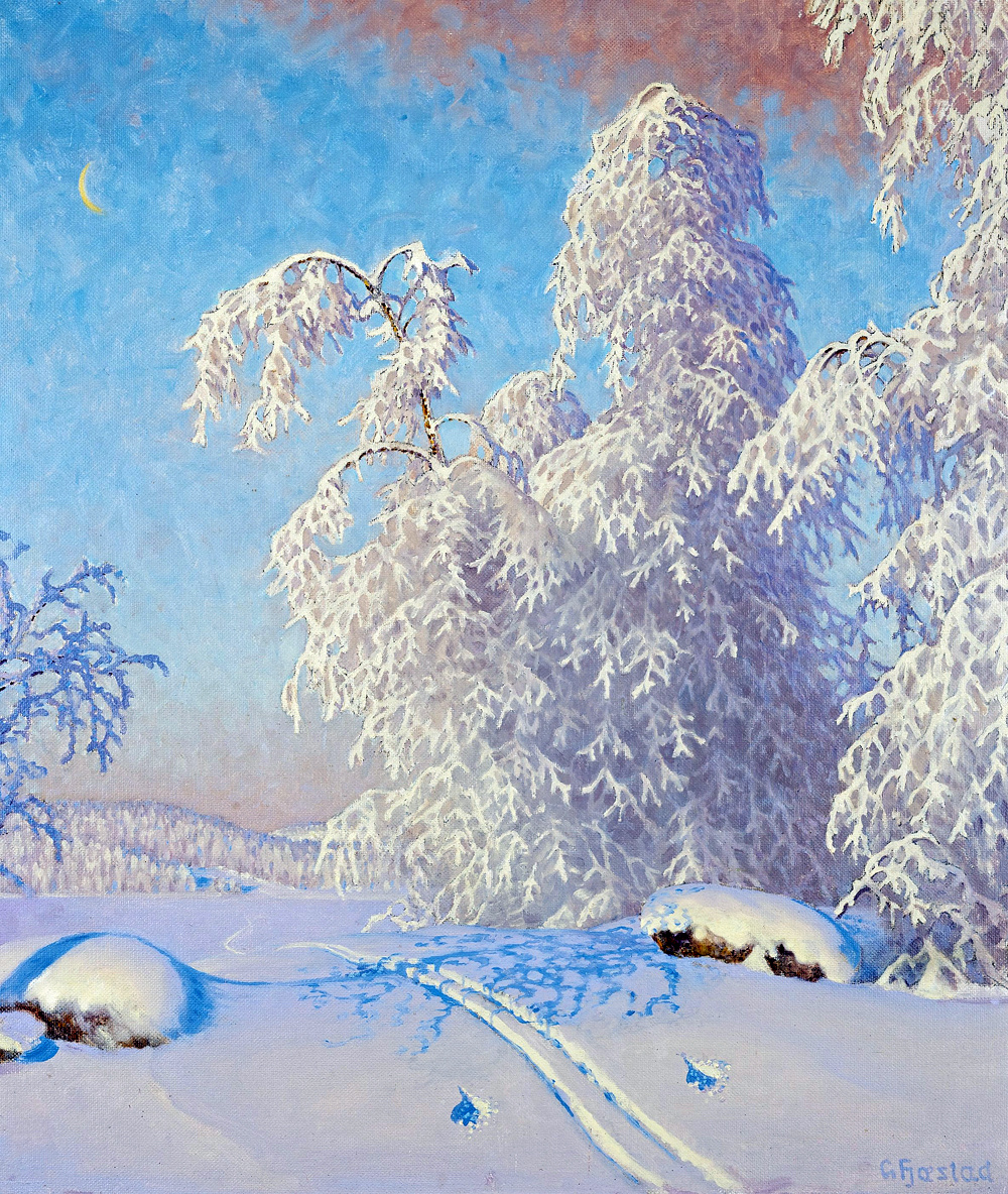 Густав Фьюэстад "Зимний день" (1920-ые)