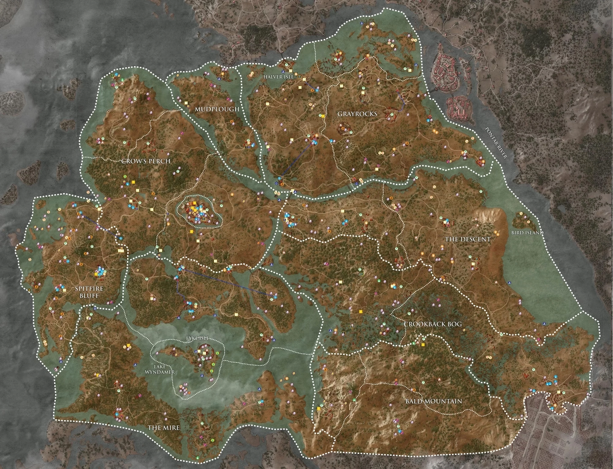 Карта игры «Ведьмак 3»