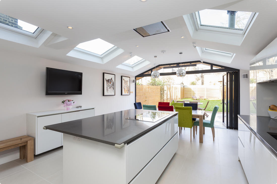 Small Wrap-around Double Pitched Roof extension