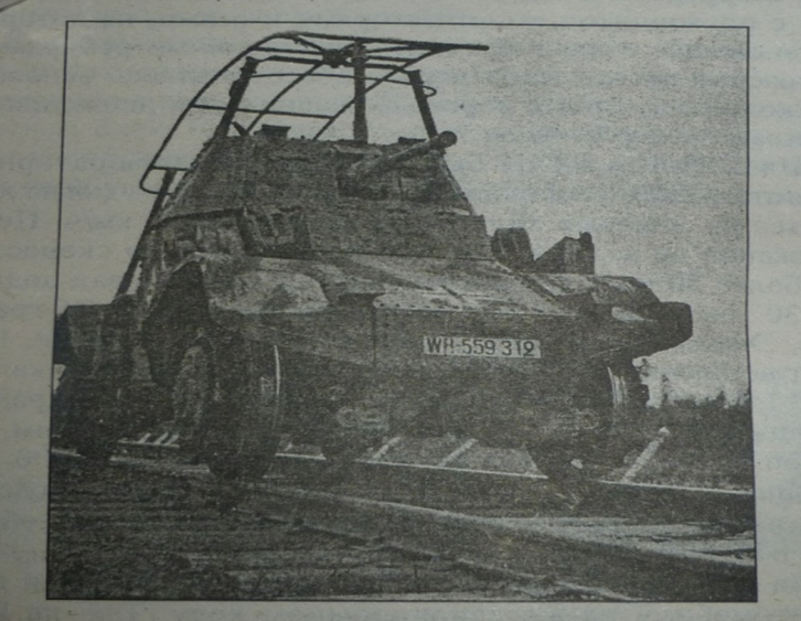 Трофейный «Panhard»  модификации мотодрезина.