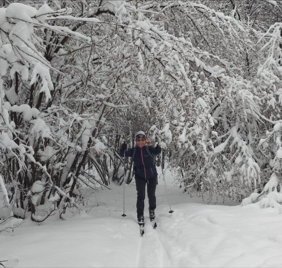 Автор на 20-ом километре лыжни Политехников. 