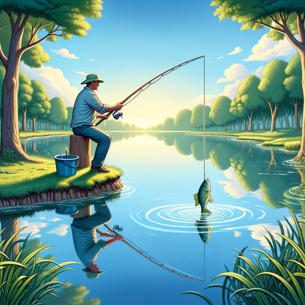 Без труда не вытащить и рыбку из пруда. Потрудился, вытащил!