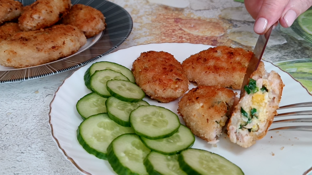 📌 Куриные зразы с зеленым луком и яйцом, вкусные и сочные - замечательный ужин!