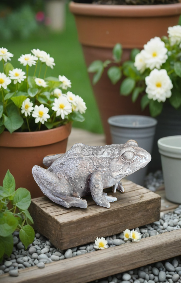 лягушка из гипса моего производства