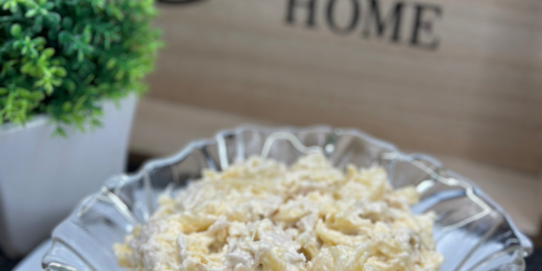Салат с АНАНАСОМ, курицей и сыром. Всегда съедается ПЕРВЫМ!