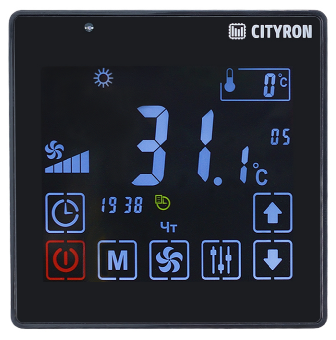 ПУ-3 в черном корпусе. Черный дисплей с цветными элементами. Ситирон