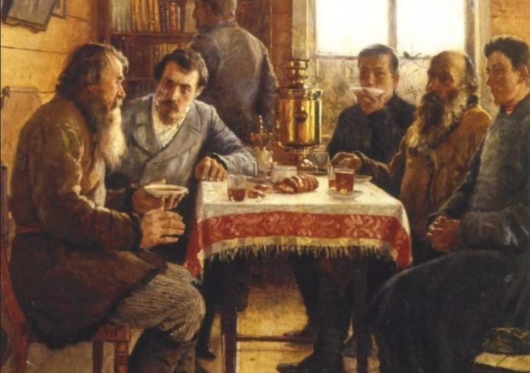 Чай по-учительски в русской живописи и литературе