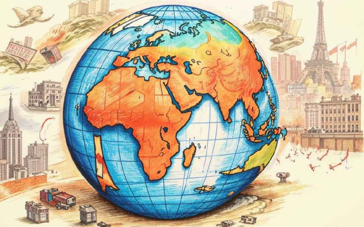    Фонд Росконгресс: Мировая экономика в 2025 году столкнется с фрагментацией и рисками Иллюстрация: нейросеть «Кандинский»