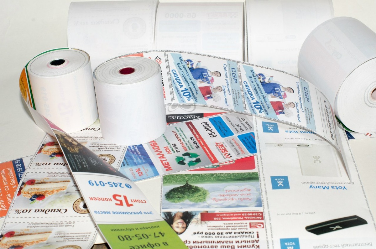 Это перввое мое направление в котором, где я решил открыть свое производство. Реклама на чеках.