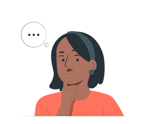 девушка задумалась